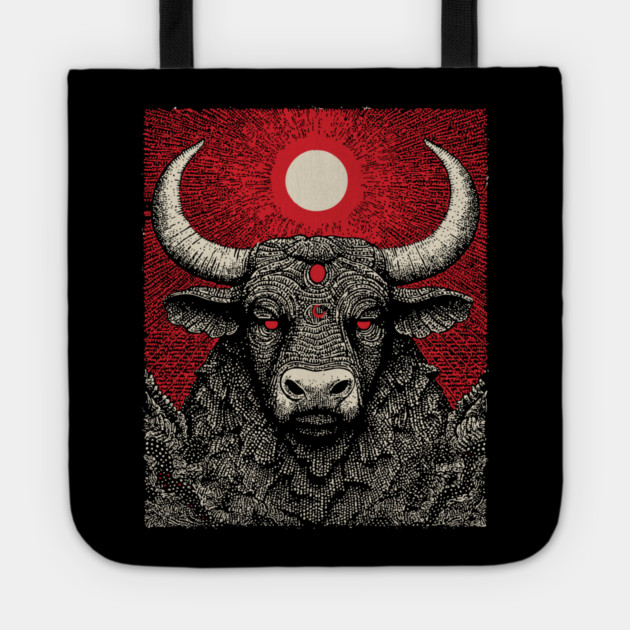 Mystic Taurus Zodiac Tote by TuncGK