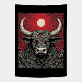 Mystic Taurus Zodiac Tapestry