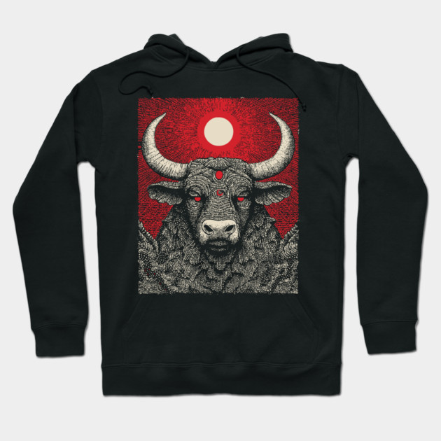 Mystic Taurus Zodiac Hoodie by TuncGK