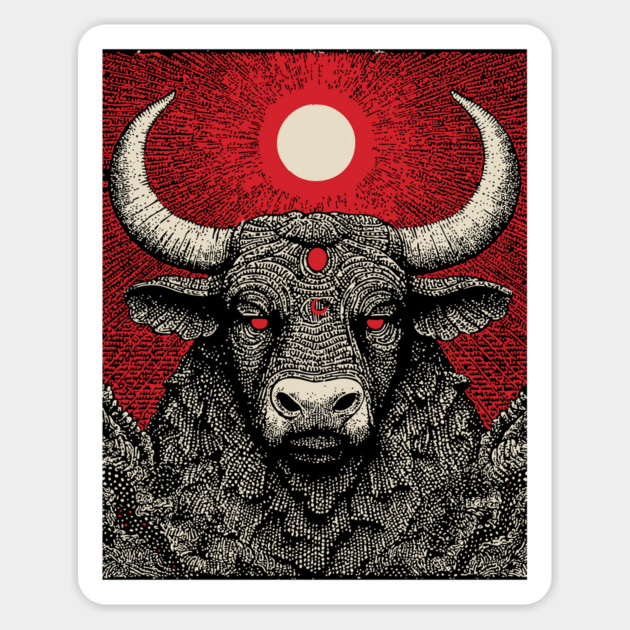 Mystic Taurus Zodiac Magnet by TuncGK