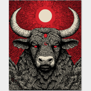 Mystic Taurus Zodiac Posters and Art
