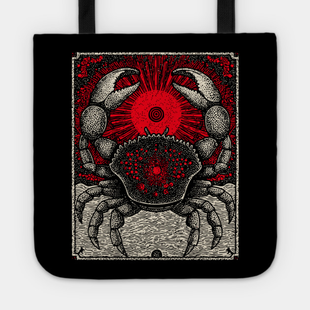 Nocturnal Cancer Zodiac Tote by TuncGK