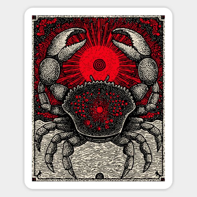 Nocturnal Cancer Zodiac Magnet by TuncGK