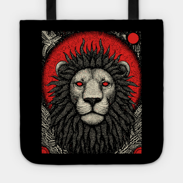 Nocturnal Leo Zodiac Tote by TuncGK