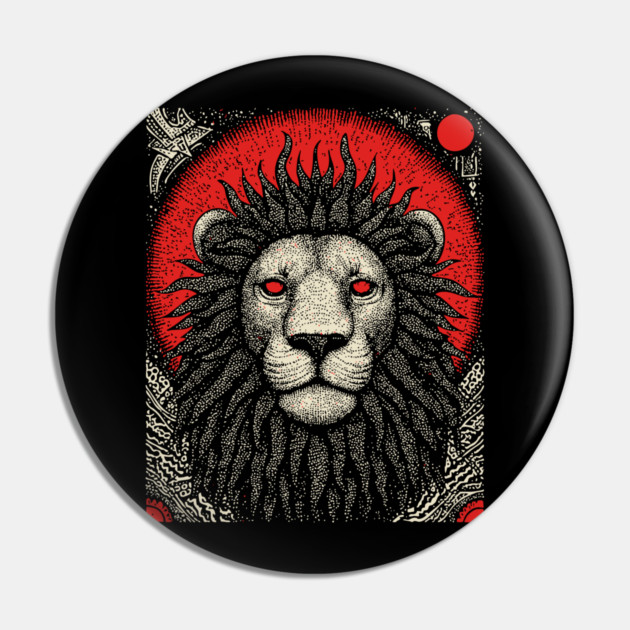 Nocturnal Leo Zodiac Pin by TuncGK