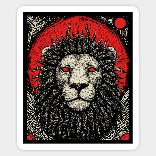 Nocturnal Leo Zodiac Magnet by TuncGK