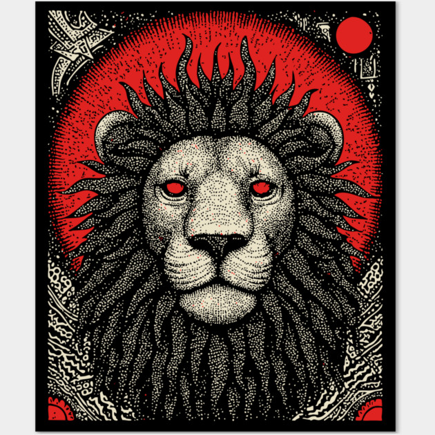 Nocturnal Leo Zodiac Wall Art by TuncGK