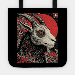 Nocturnal Capricorn Zodiac Tote