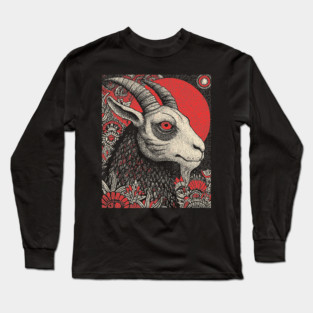 Nocturnal Capricorn Zodiac Long Sleeve T-Shirt
