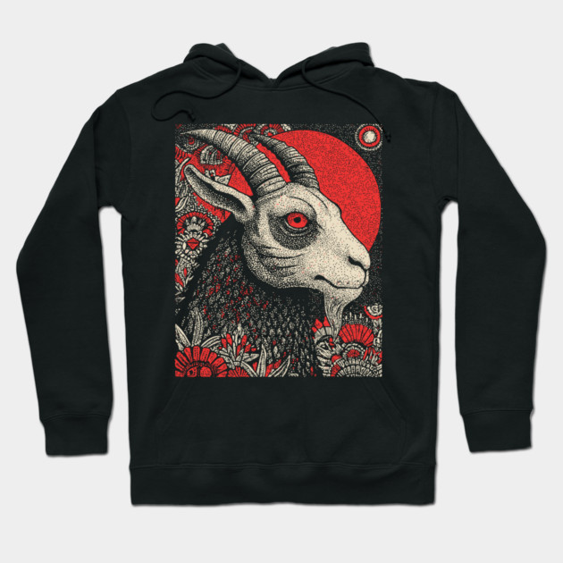 Nocturnal Capricorn Zodiac Hoodie by TuncGK