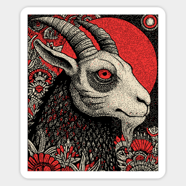 Nocturnal Capricorn Zodiac Magnet by TuncGK