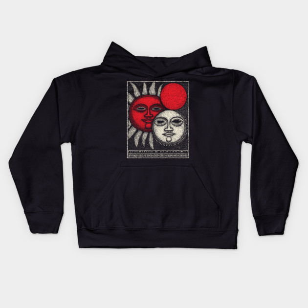 Nocturnal Gemini Zodiac Kids Hoodie by TuncGK