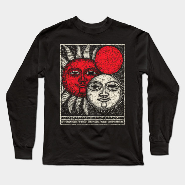 Nocturnal Gemini Zodiac Long Sleeve T-Shirt by TuncGK