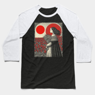Nocturnal Virgo Zodiac Baseball T-Shirt