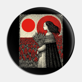 Nocturnal Virgo Zodiac Pin