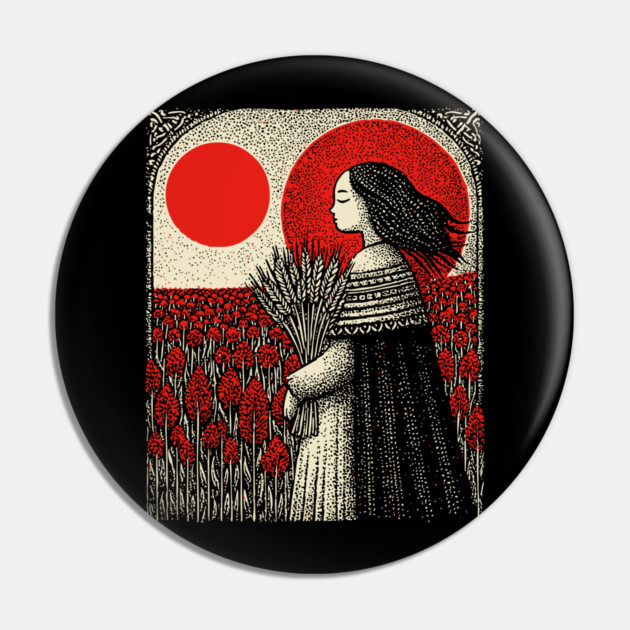 Nocturnal Virgo Zodiac Pin by TuncGK