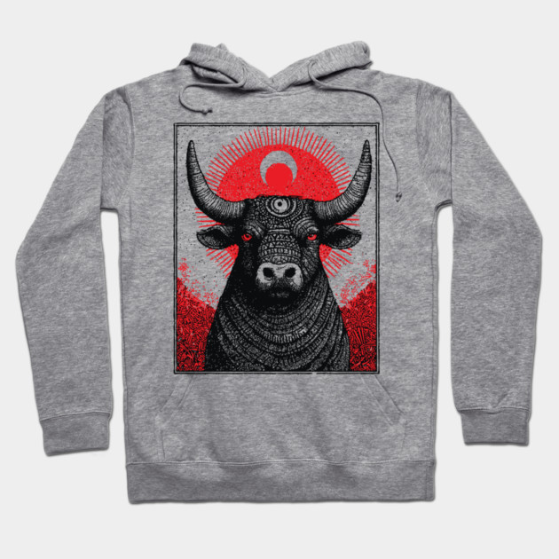 Nocturnal Taurus Zodiac Hoodie by TuncGK