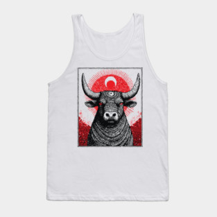 Nocturnal Taurus Zodiac Tank Top