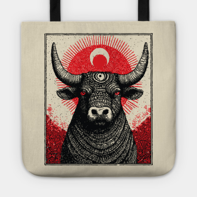 Nocturnal Taurus Zodiac Tote by TuncGK