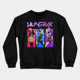 HUNTRIX Kpop Demon Hunters Girls Group Kpop Band Kids Gift M8293 Crewneck Sweatshirt