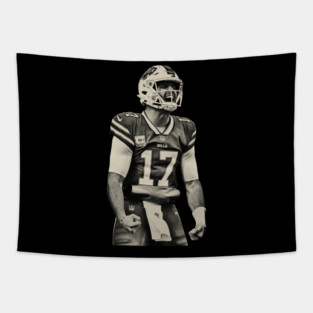 rETRO JOSH ALLEN MVP 17 Tapestry