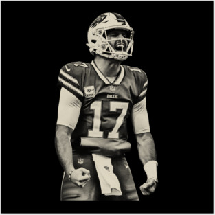 rETRO JOSH ALLEN MVP 17 Posters and Art