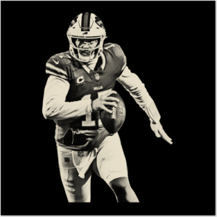 rETRO JOSH ALLEN MVP 70S Posters and Art