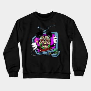 Cartoon rodent character Crewneck Sweatshirt