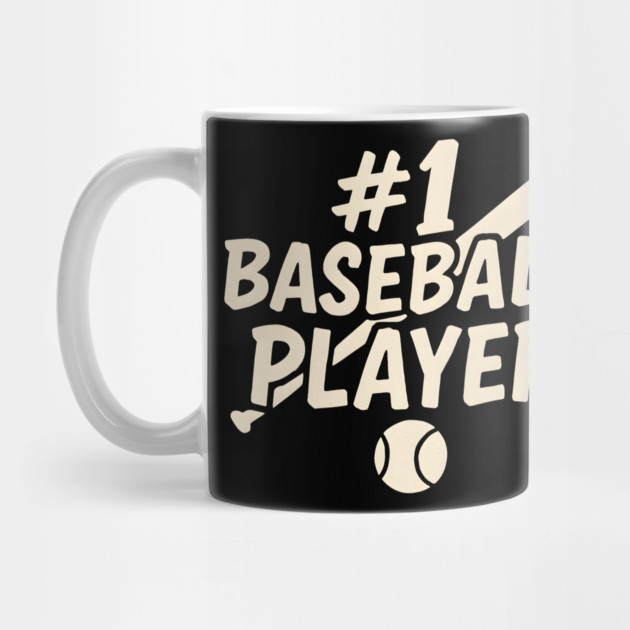 #1 Baseball Player Graphic – Sports Athlete Gift Artwork by MakerMind8.2