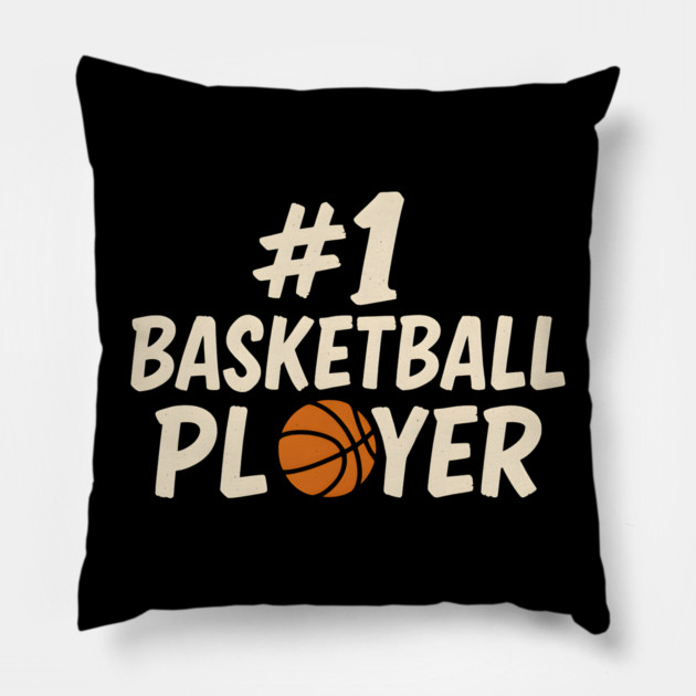 #1 Basketball Player Graphic – Sports Athlete Gift Artwork Pillow by MakerMind8.2