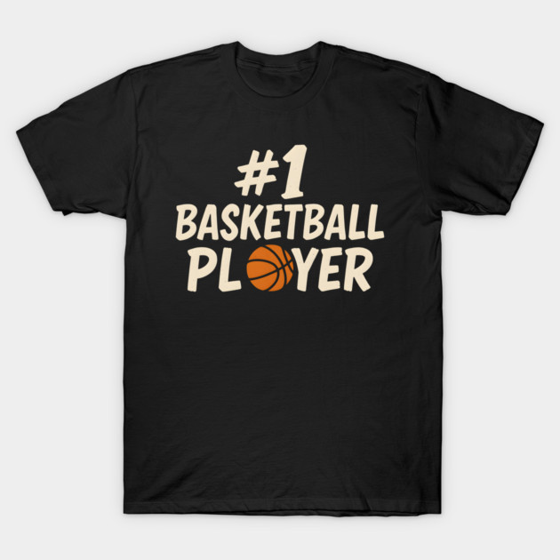 #1 Basketball Player Graphic – Sports Athlete Gift Artwork T-Shirt by MakerMind8.2
