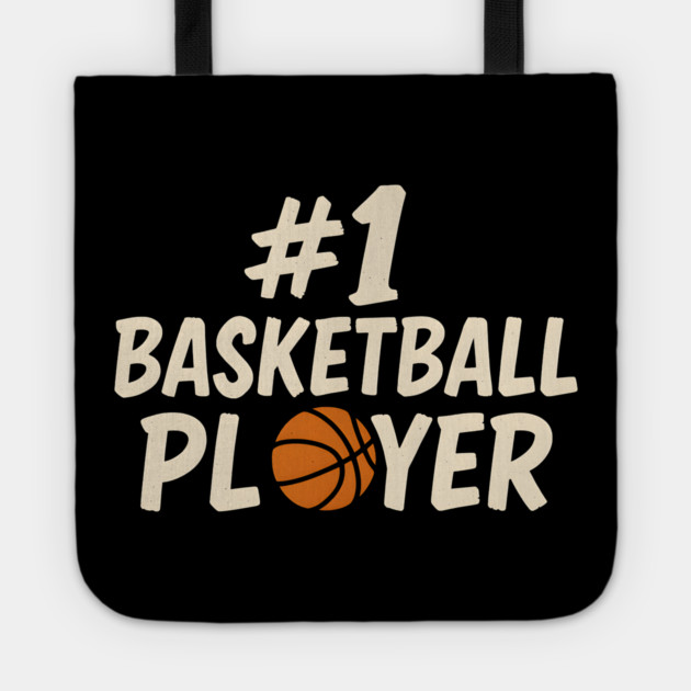 #1 Basketball Player Graphic – Sports Athlete Gift Artwork Tote by MakerMind8.2