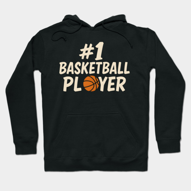 #1 Basketball Player Graphic – Sports Athlete Gift Artwork Hoodie by MakerMind8.2
