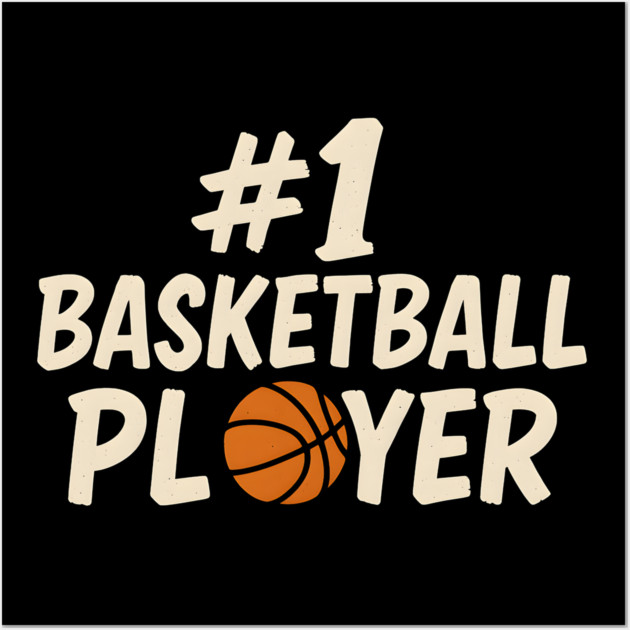 #1 Basketball Player Graphic – Sports Athlete Gift Artwork Wall Art by MakerMind8.2
