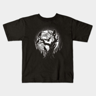 Moonlight Crows Kids T-Shirt