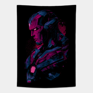 Neon Vision Tapestry