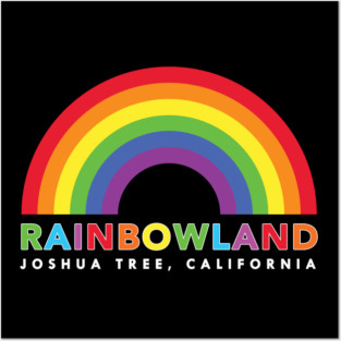 RainbowlandLogoonBlack100725 Posters and Art