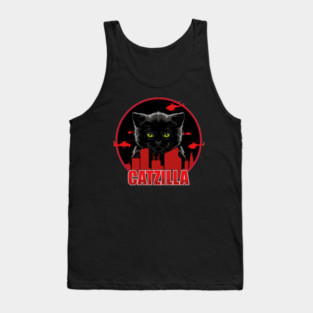 Catzilla – The Furry Destroyer of Cities Tank Top