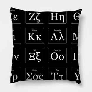 MODERN GREEK ALPHABET Pillow