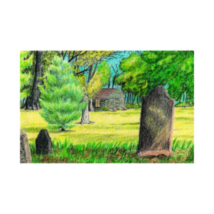 Red River Meeting House Wide Scene - ART PRINT T-Shirt