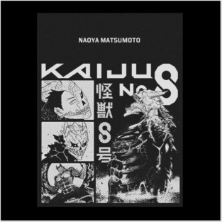 Kaiju No.8 – Manga Style Monster Battle Art Posters and Art