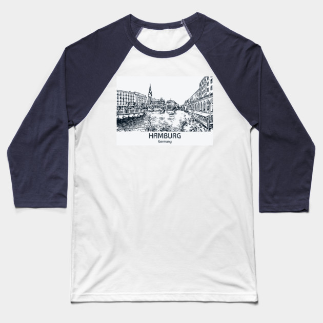 Hamburg - Germany Baseball T-Shirt by Lakeric