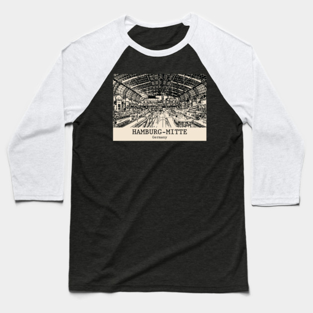 Hamburg-Mitte - Germany Baseball T-Shirt by Lakeric