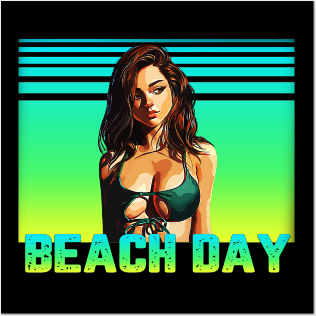 Beach Day Wall Art by Shit Post Hero