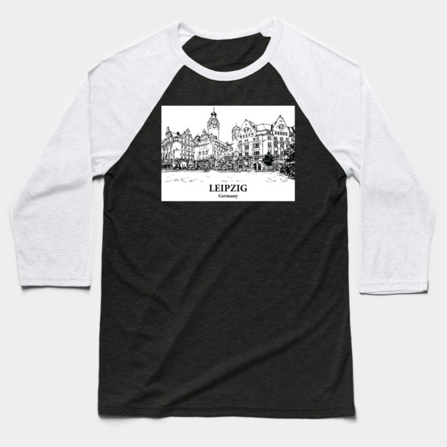 Leipzig - Germany Baseball T-Shirt by Lakeric