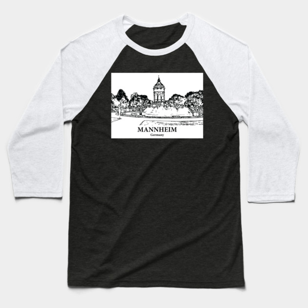 Mannheim - Germany Baseball T-Shirt by Lakeric