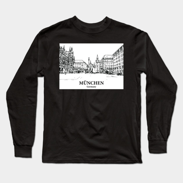 München - Germany Long Sleeve T-Shirt by Lakeric