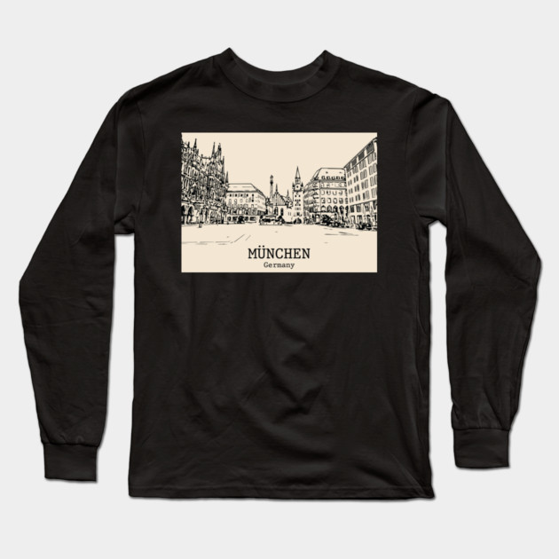 München - Germany Long Sleeve T-Shirt by Lakeric