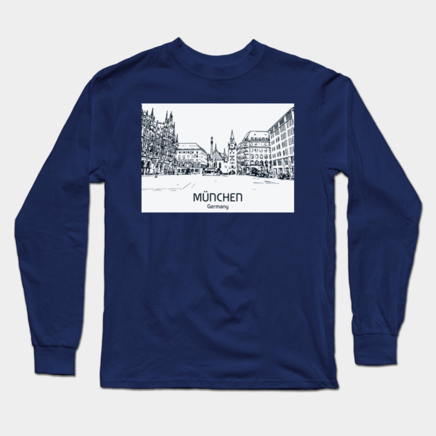 München - Germany Long Sleeve T-Shirt by Lakeric