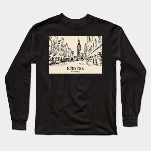 Münster - Germany Long Sleeve T-Shirt by Lakeric